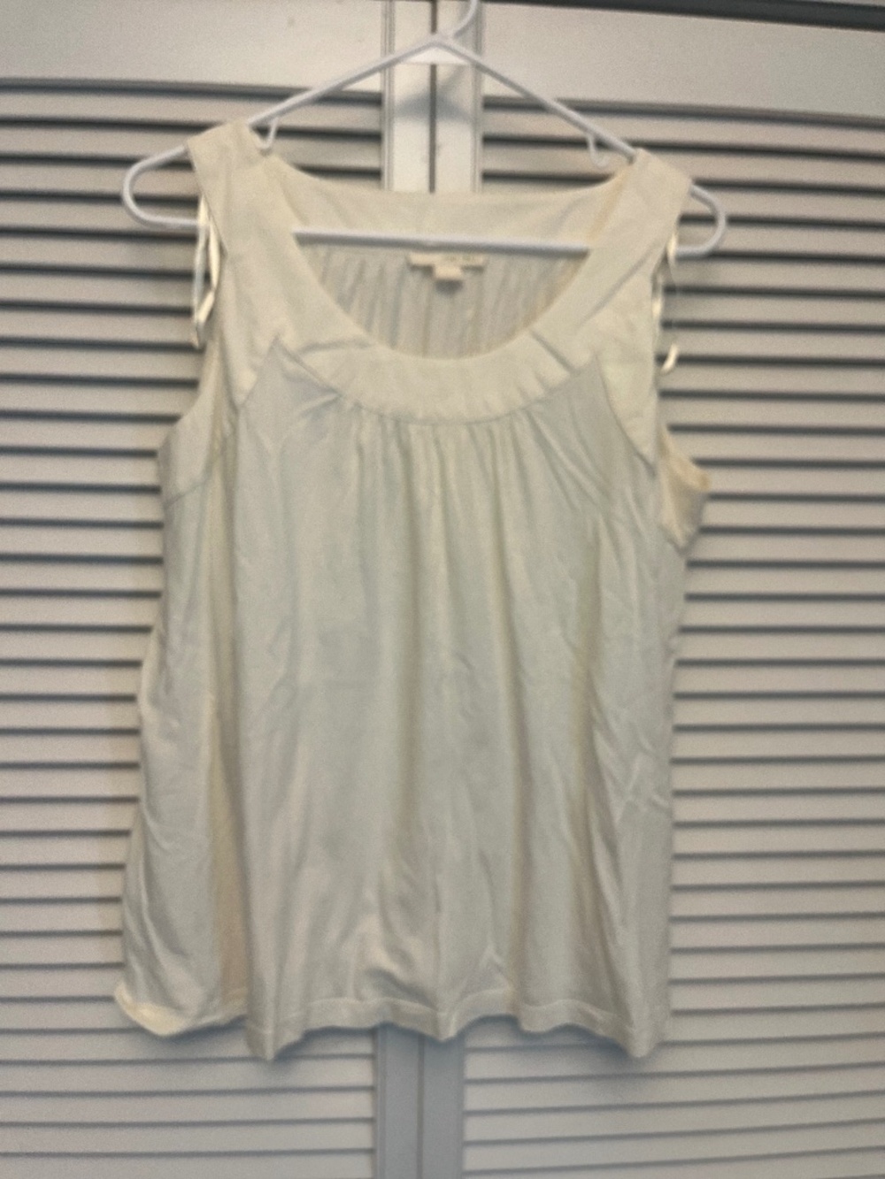Pink Twill Tank Top